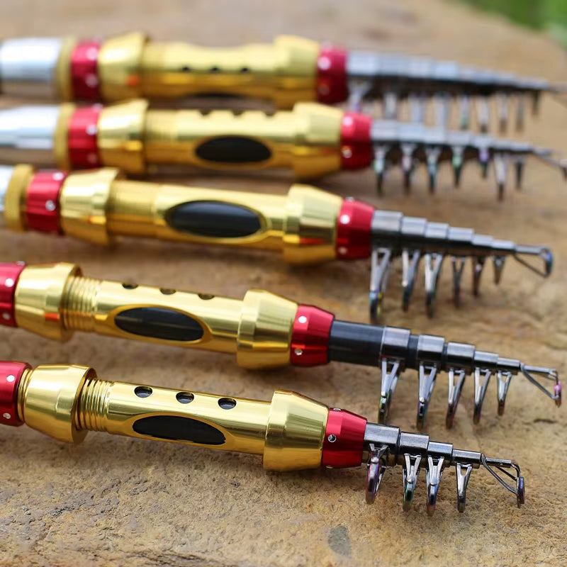 Short Sea Fishing Rods Fiber Telescopic Fishing Rod 99% Carbon 1.8-3.6M Spinning Telescopic Fishing Tackle Spinning Rod