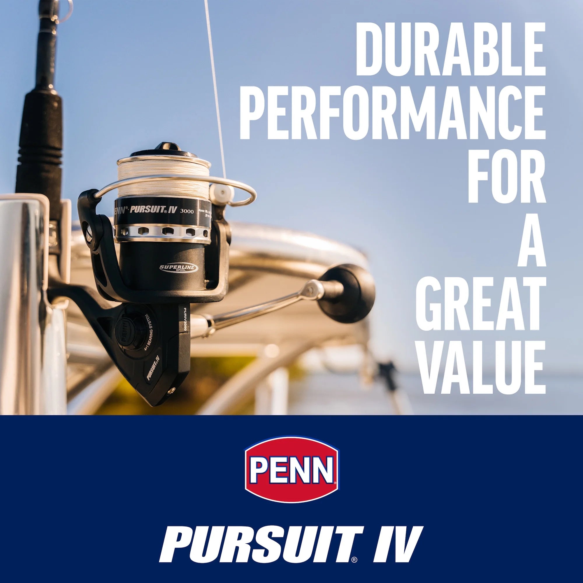 Pursuit® IV Spinning Reel, 5000 Size Fishing Reel
