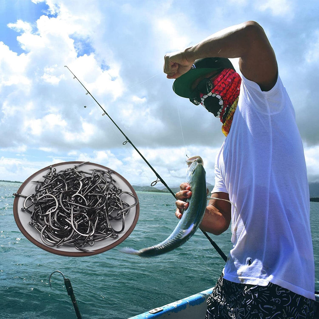 Fishing Hooks Freshwater Saltwater Fish Hooks Bulk Fishing Hooks Set Worm Catfis