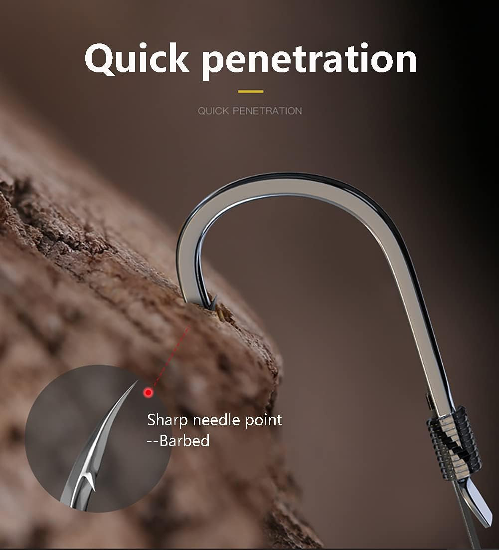 Small Fishing Hooks with Line, Tiny Fishing Hook on Nylon Line (Pack of 20)