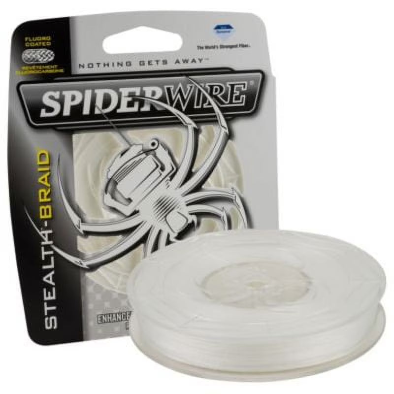 Stealth® Translucent Braid Fishing Line, Translucent, 65 Lb Test Strength, 125 Yd