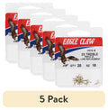 (5 Pack)  376TSH-18 2X Treble Hook 20 Pack, Size 18, Fishing Hook.