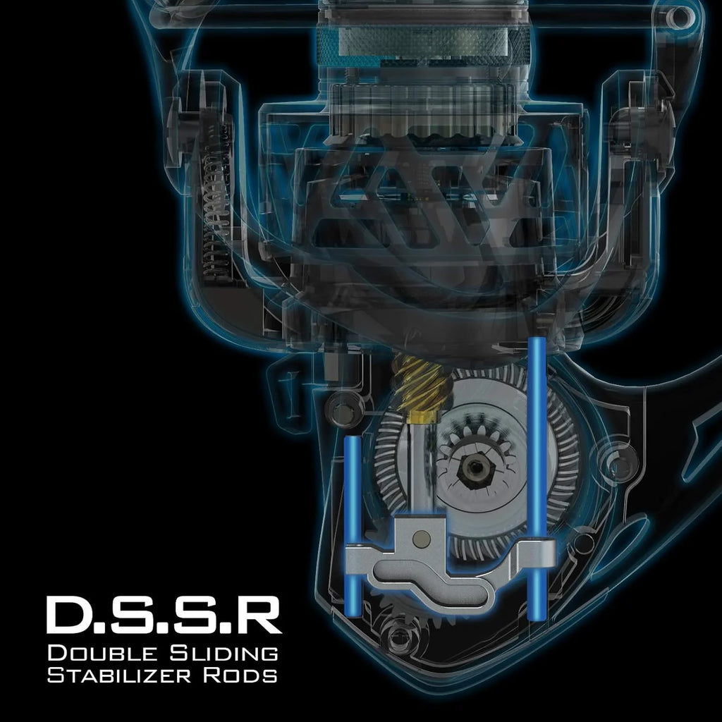 500 Spinning Reel Graphite Frame 5.2:1 Gear Ratio 7+1 Ball Bearings Fresh and Saltwater-Zephyr-Black