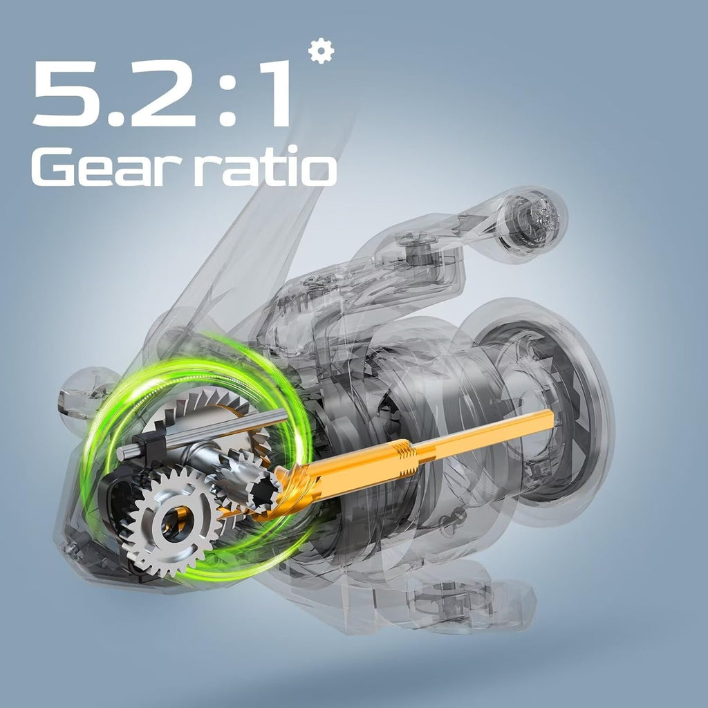 M1 Spinning Reel, Freshwater Fishing Reels Spinning, 9+1 Ball Bearings, 26.5Lbs