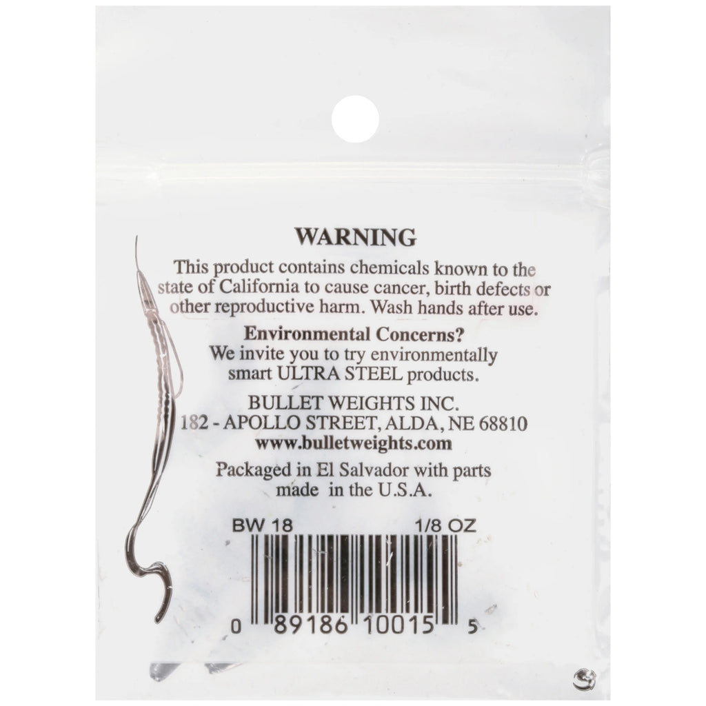 ® BW18-24 Lead Bullet Weight Size 1/8 Oz Fishing Weights