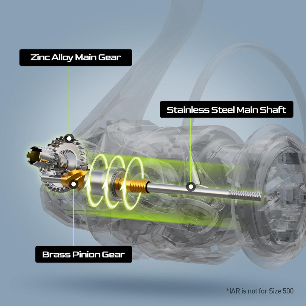M1 Spinning Reel, Freshwater Fishing Reels Spinning, 9+1 Ball Bearings, 26.5Lbs