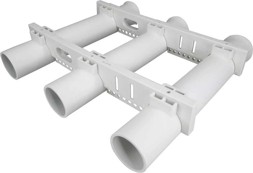 Fishing Rod Holder - Triple-Tube Rack (2-Pack) - Uv-Stabilized Wall Mount Storage System for Boat Garage Kayak, White