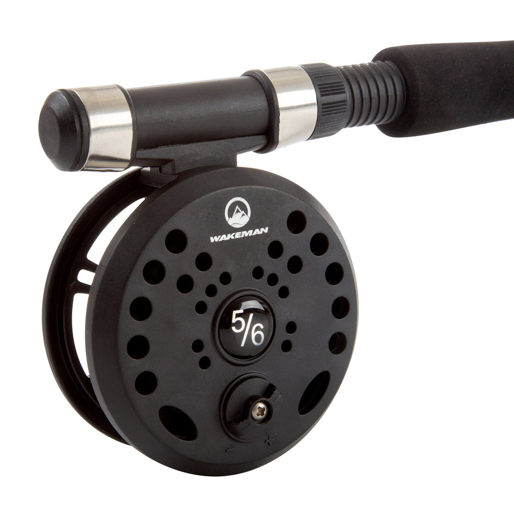 Fly Fishing Rod and Reel Combo with Accessories (Black)