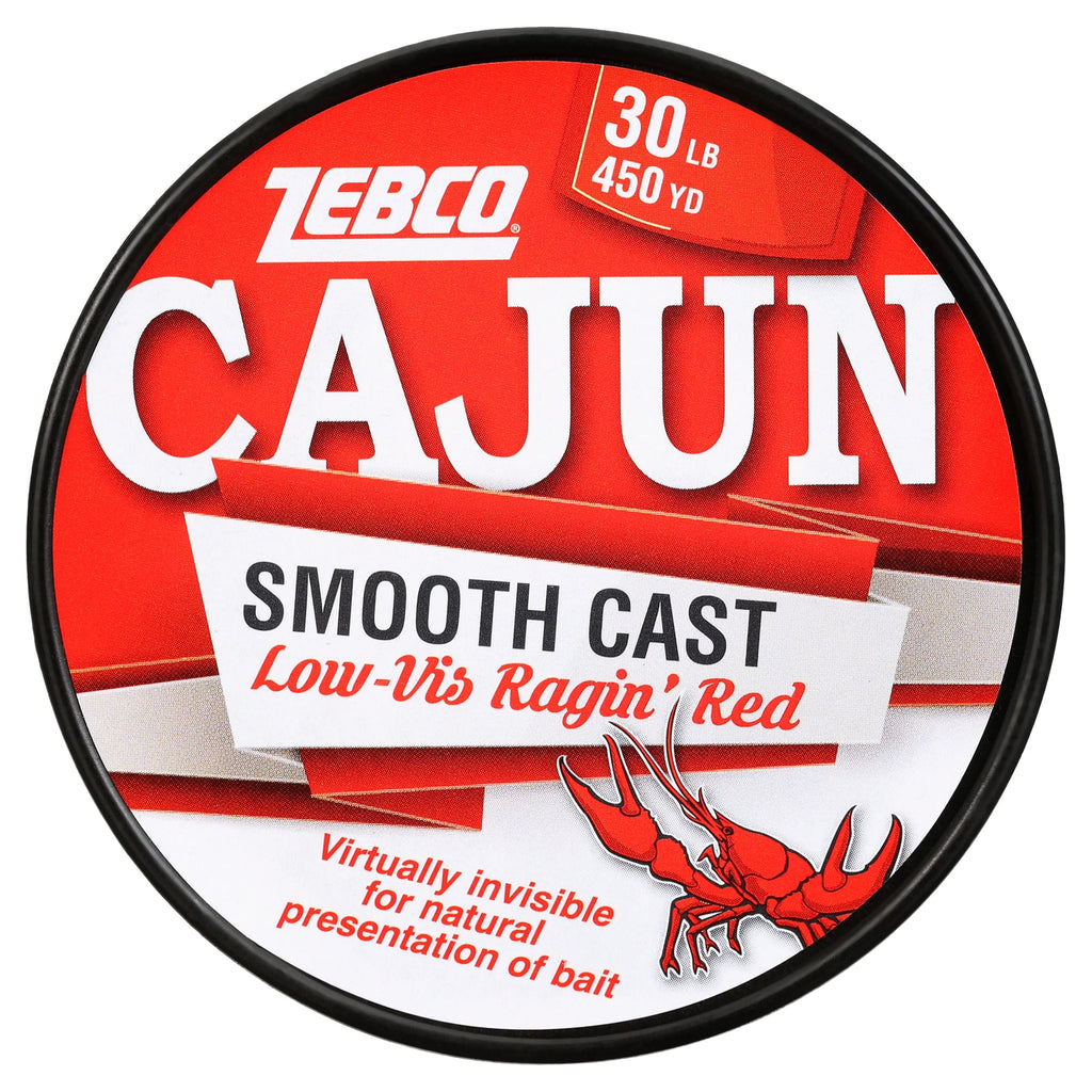 Cajun Line Smooth Cast Fishing Line, Low Vis Ragin' Red, 30 Pound Tested