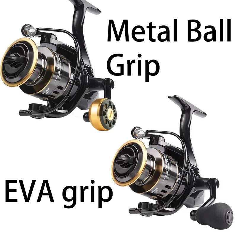 Fishing Reels Light Weight and Ultra Smooth Powerful EVA Grip Spinning Reels for Saltwater and Freshwater HE500-7000