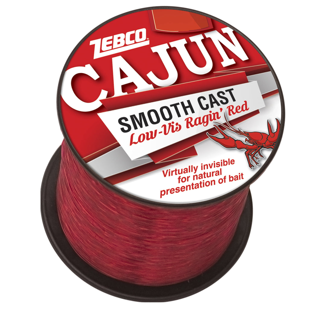 Cajun Line Smooth Cast Fishing Line, Low Vis Ragin' Red, 30 Pound Tested