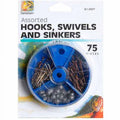 Hooks Swivels and Sinkers Assortment Dial Box