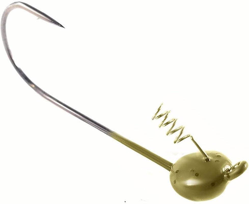 Tungsten Shaky Head Jigs for Bass Fishing - Premium Fishing Hooks, Ideal Shaky Head Jig to Catch Big Bass and Other Fish (5-Pack)