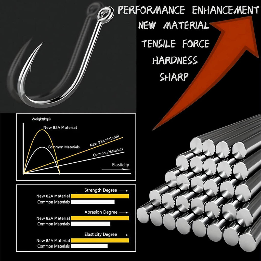 Fishing Hooks Freshwater Saltwater Fish Hooks Bulk Fishing Hooks Set Worm Catfis