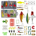 Fishing Lures Kit for Freshwater Bait Tackle Kit for Bass Trout Salmon Fishing Accessories Tackle Box Including Spoon Lures Soft Plastic Worms 78-Piece
