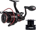5000 Spinning Reel 10+1 Shielded Stainless Steel BB - Carbon Fiber Drag for Live Liner Bait Fishing Action-Black