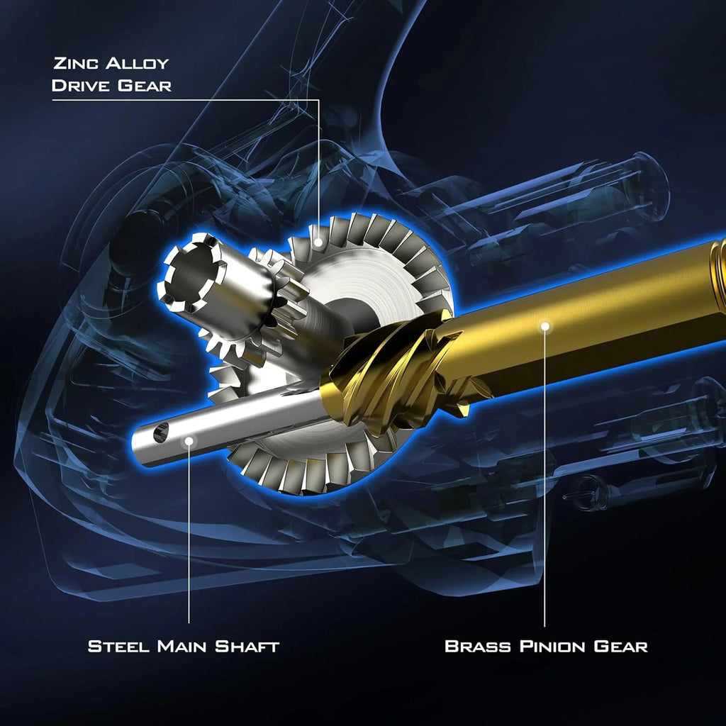 2000 Spinning Reels,Up to 17.5Lbs Max Drag, 5.2:1 Gear Ratio-Centron Lite-White