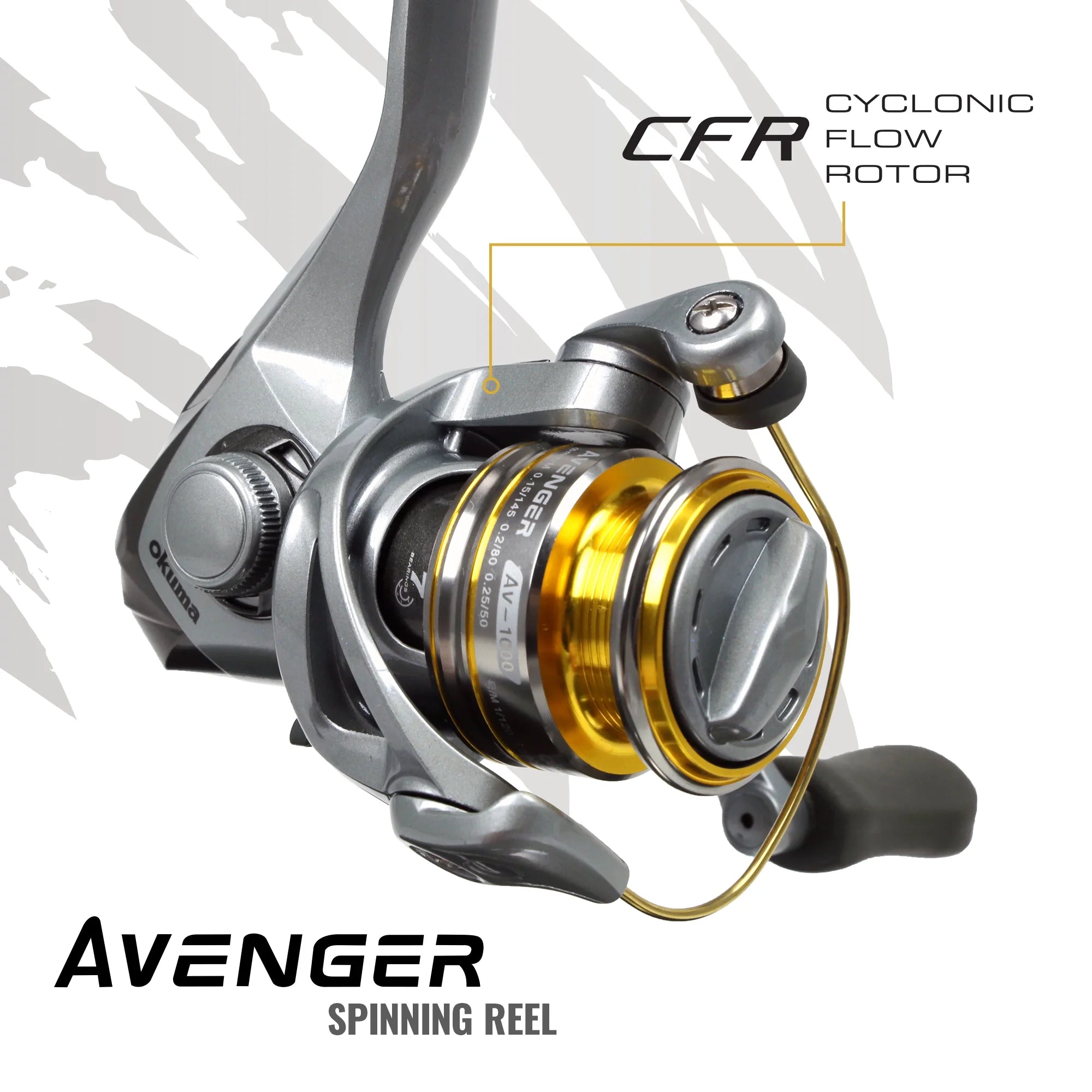 Avenger Bait-Feeder RH Spin Fishing Reel, On/Off Auto Trip, ABF-500