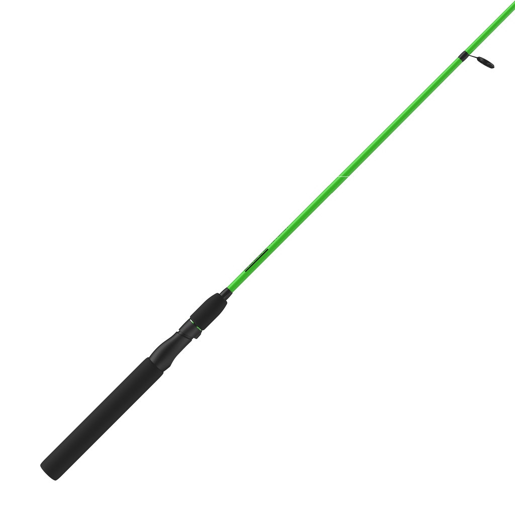 (3 Pack)  Hotcast Fiberglass Spinning Fishing Rod, 4-Foot 6-Inch 2-Piece Medium-Light Power, Green