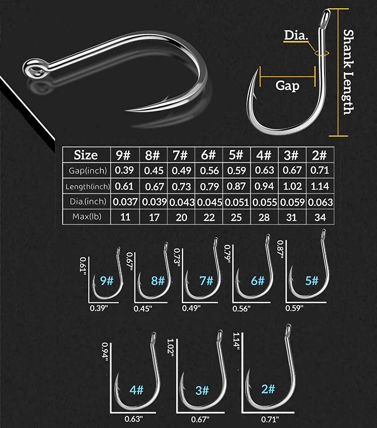 Fishing Hooks Freshwater Saltwater Fish Hooks Bulk Fishing Hooks Set Worm Catfis