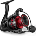 Flame Spinning Reels, Lightweight 9+1BB Ultra Smooth Spinning Fishing Reels, 19.8Lbs Max Drag, 2000, 3000, 4000, 5000 Series, Red & Blue