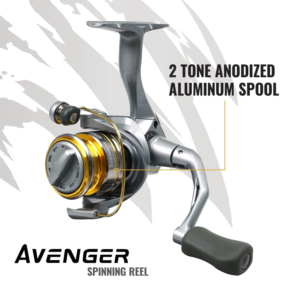 Avenger Bait-Feeder RH Spin Fishing Reel, On/Off Auto Trip, ABF-500