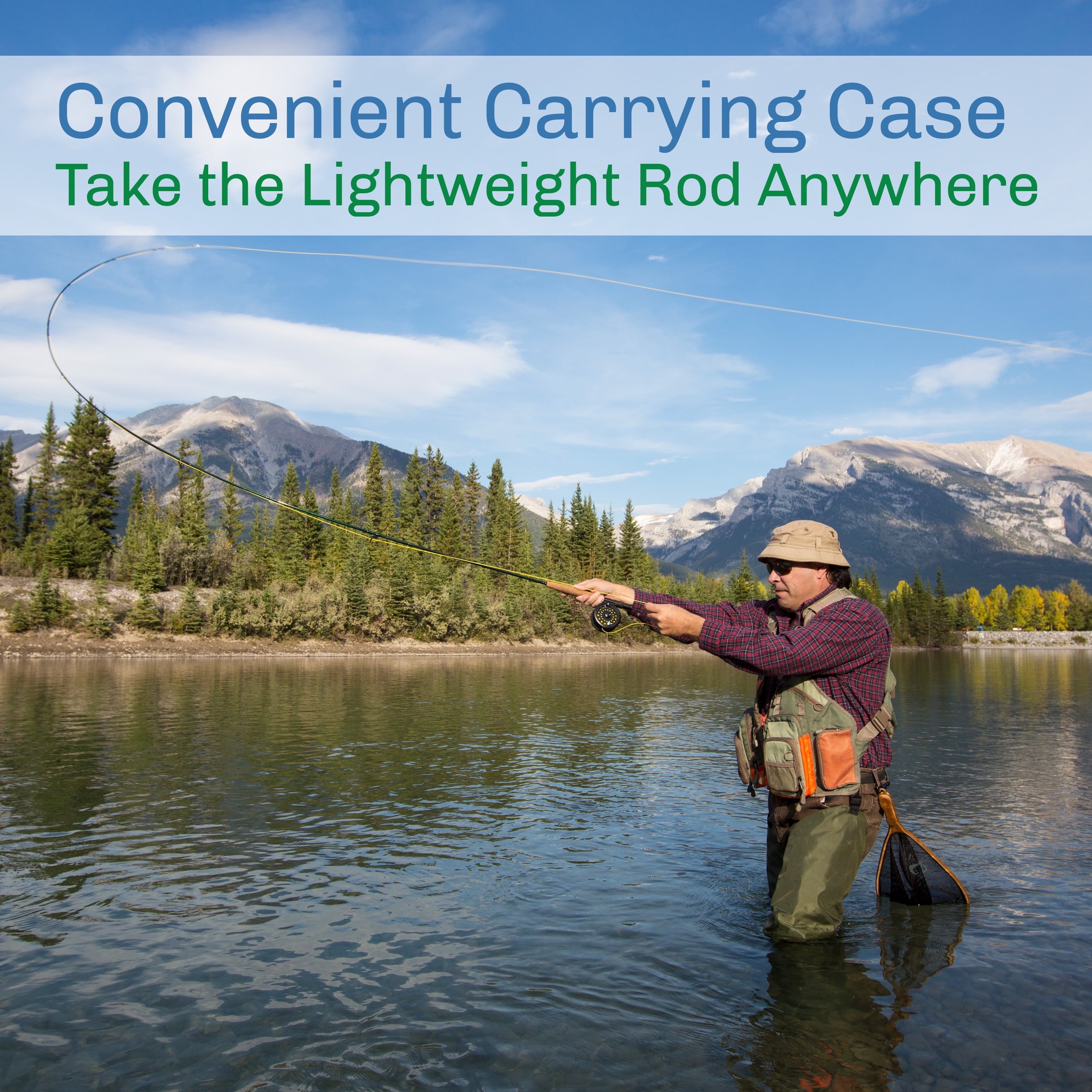 Fly Fishing Rod and Reel Combo with Accessories (Black)